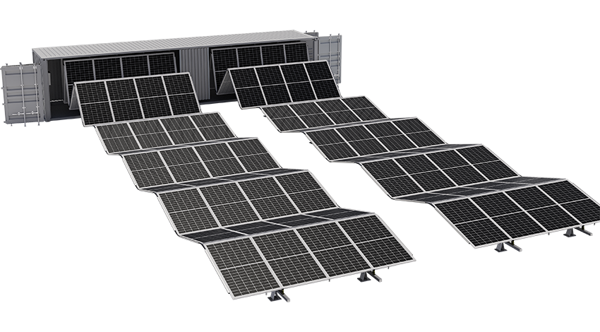 Environmental Friendly Integrated Containerized Solar Power Generation System