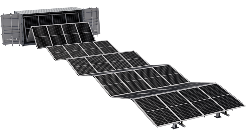 Convenient Integrated Containerized Solar Power Generation System